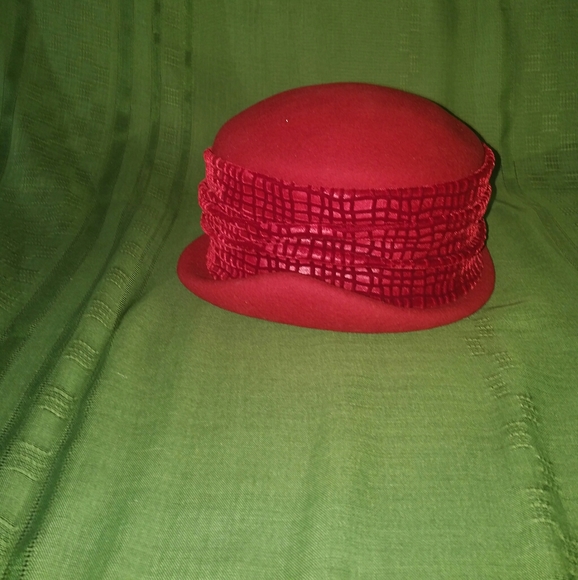 Vintage Boutique Kate Women's Wool Hat, Red - Picture 2 of 8